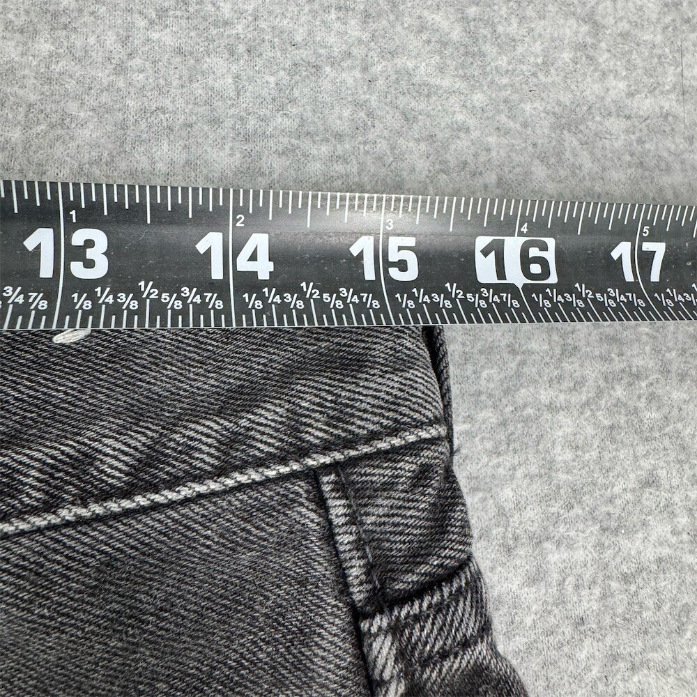 Madewell “The Brynn Long Short” Denim Womens Size 26 Black High Rise Raw Hem - Picture 13 of 16